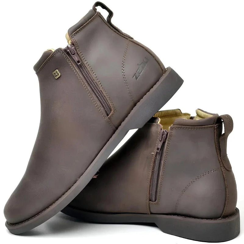 Kit Bota Zavu Casual Masculina de Cuero + 3 REGALOS: Cinturón, Gorra y Cartera | PROMOCIÓN ESPECIAL 30 AÑOS - ENVÍO GRATIS